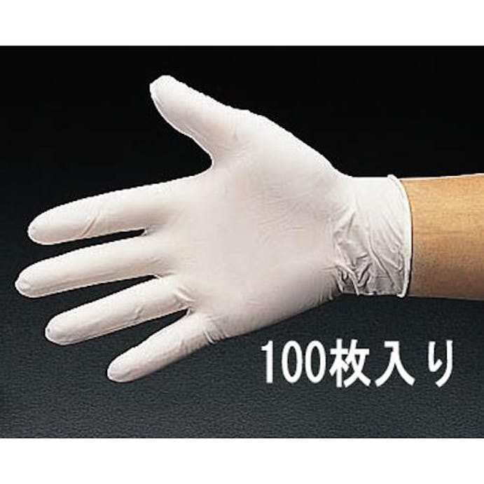 ESCO [M/240mm] 手袋(ラテックスゴム･パウダー付/100枚) 手袋･腕カバーEA354BV-12A 4550061619551(CDC)【別送品】