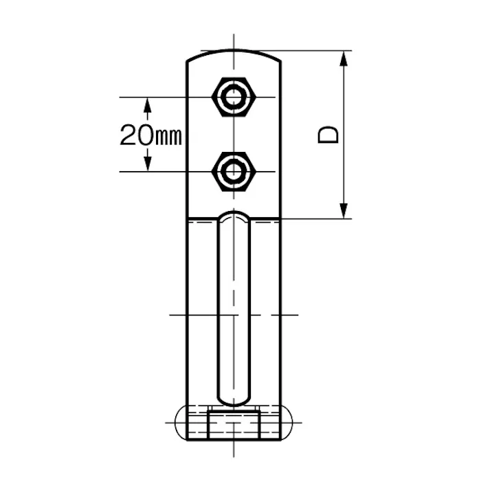アカギ 鋼管用立バンド(10個) 32A EA440CE-32 4518340199804【別送品】