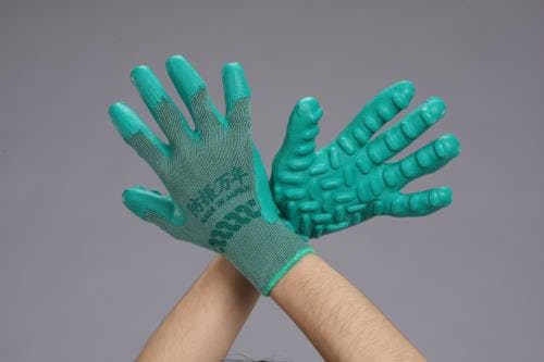 手袋(防振・天然ゴム張り) [フリー/250mm] EA354AB-111 4518340651838【別送品】