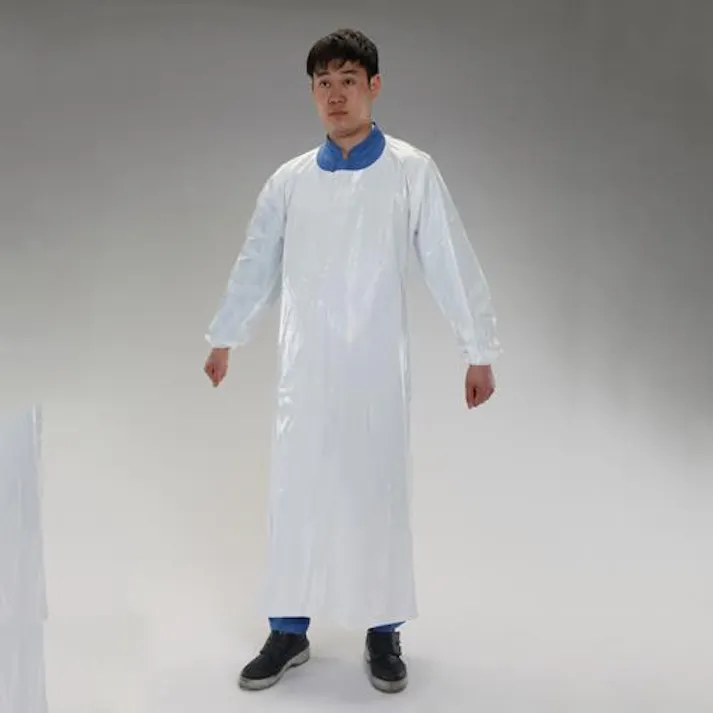 エプロン(腕付/白) 140x90cm EA355AS-21 4550061776605【別送品】