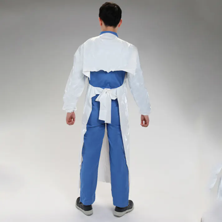 エプロン(腕付/白) 140x90cm EA355AS-21 4550061776605【別送品】