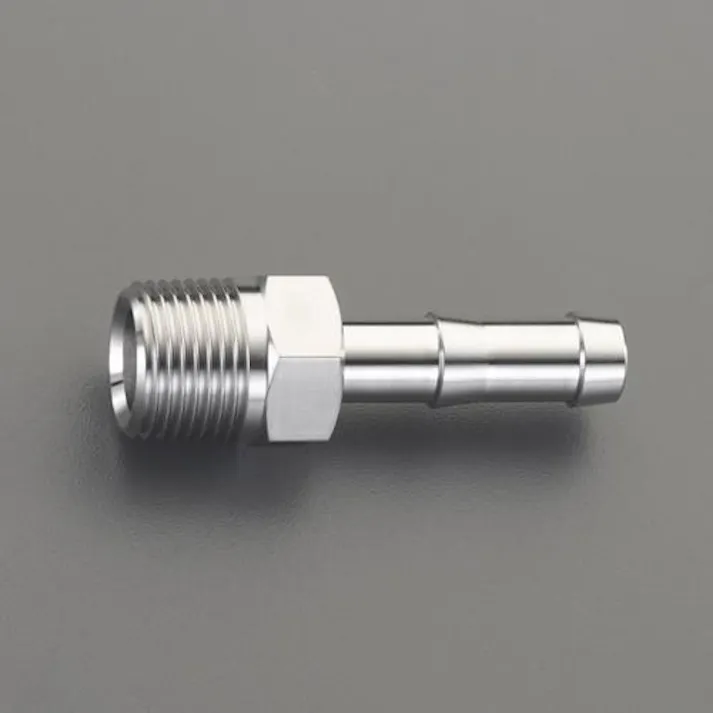 ESCO R 3/8"x 9.0mm 雄ねじステム(エイトニップル/ステンレス製 空気・水その他配管継手EA141A-21 4550061782699(CDC)【別送品】