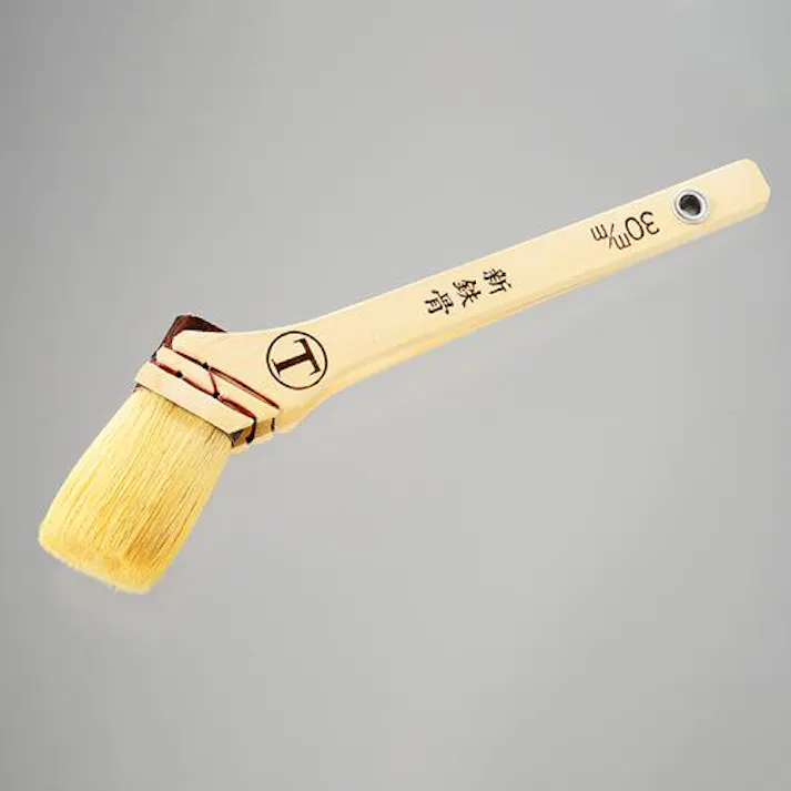 油性用鉄骨・橋梁用刷毛(山羊毛/筋違) 30mm EA109LG-6 4550061944387【別送品】