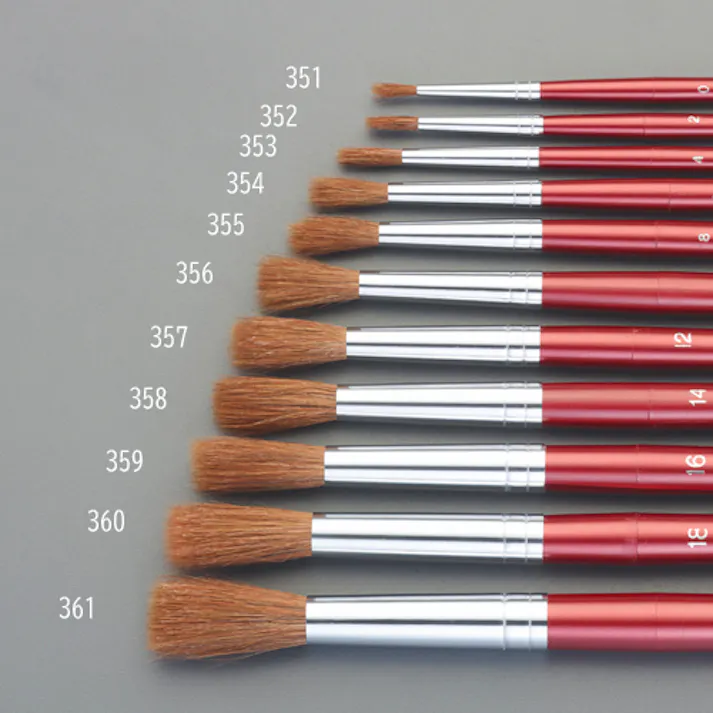 サクラクレパス 丸筆(馬毛) 8号 EA109MK-355 4550061681961【別送品】