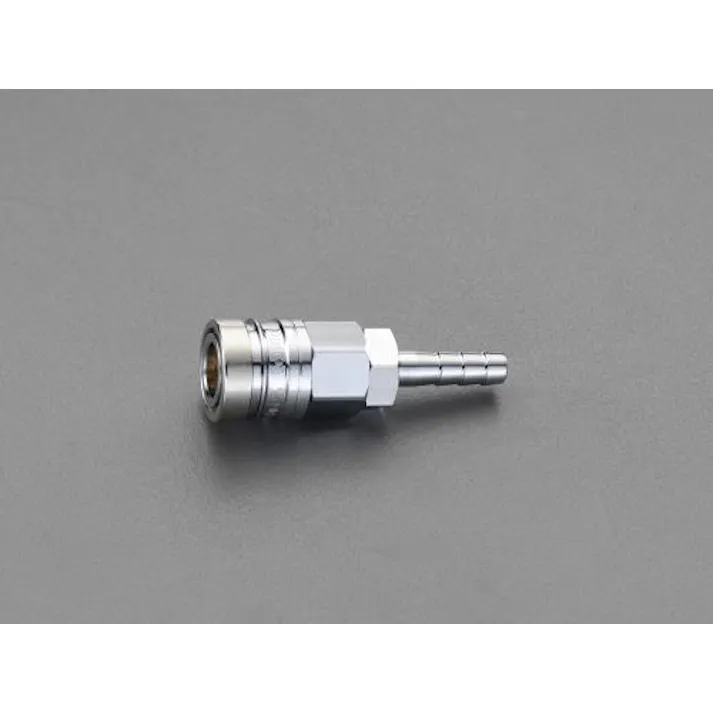 ESCO 9mm タケノコ型ソケット(ワンプッシュ/ロックガード付) エアーホース用カプラーEA140DZ-9 4548745991284(CDC)【別送品】