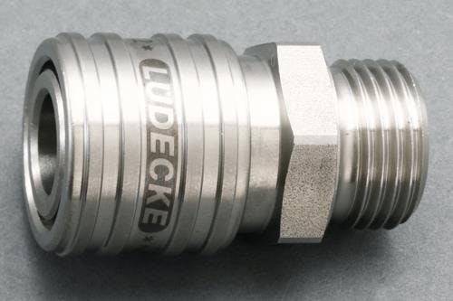雄ねじカップリング(ステンレス製/ワンプッシュ) G 1/4” EA140GR-2 4550061139738【別送品】
