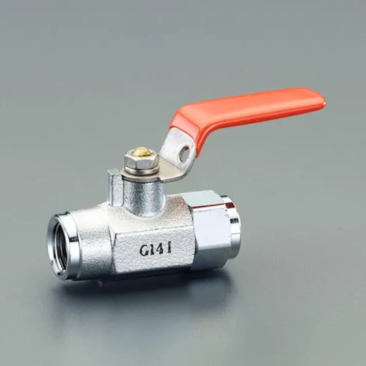 オンダ製作所 G 1/4" ミニボールバルブ(メッキ付) ミニバルブEA425AG-112 4550061545683(CDC)【別送品】