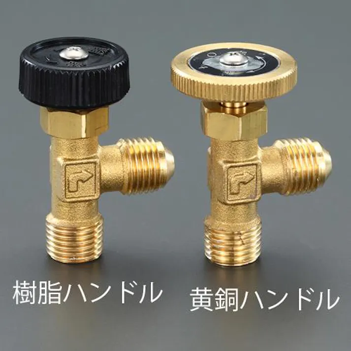 オンダ製作所 R 1/4" ニードルバルブ(黄銅ハンドル) ミニバルブEA426CE-11 4550061509128(CDC)【別送品】