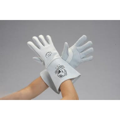 ESCO [M］手袋(溶接用･鹿革) 溶接作業用保護具EA353AT-21 4550061315798(CDC)【別送品】