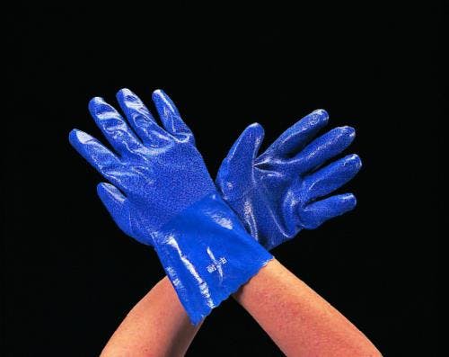 手袋(合成ゴム・耐油) [L/250mm] EA354AL-3 4518340746039【別送品】