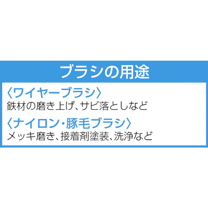 ブラシ(ナイロン製/5行) 57x35mm/180mm EA109EB-3 4518340132368【別送品】