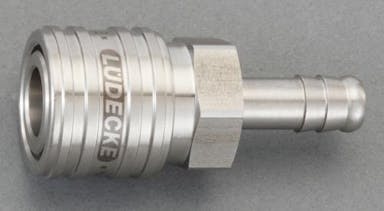 ESCO 9mm ウレタンホースカップリング(ステンレス製/ワンプッシュ) エアーホース用カプラーEA140GJ-209 4550061138991(CDC)【別送品】