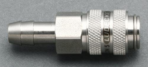 ESCO 10mm ウレタンホースカップリング(ステンレス製/ワンプッシュ) エアーホース用カプラーEA140GL-210  4550061139431【別送品】