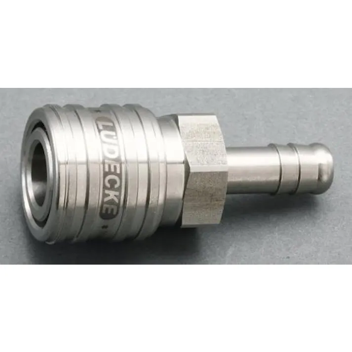 ESCO 6mm ウレタンホースカップリング(ステンレス製/ワンプッシュ) エアーホース用カプラーEA140GR-206 4550061139790(CDC)【別送品】