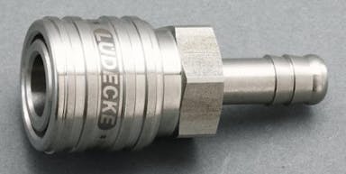ESCO 9mm ウレタンホースカップリング(ステンレス製/ワンプッシュ) エアーホース用カプラーEA140GR-209 4550061139813(CDC)【別送品】