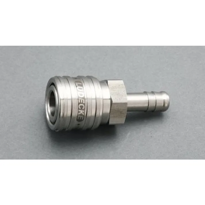 ESCO 10mm ウレタンホースカップリング(ステンレス製/ワンプッシュ) エアーホース用カプラーEA140GT-210 4550061140062(CDC)【別送品】