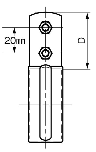 アカギ 32.0mm VP管用立バンド(10個) 配管支持金具EA440CD-25 