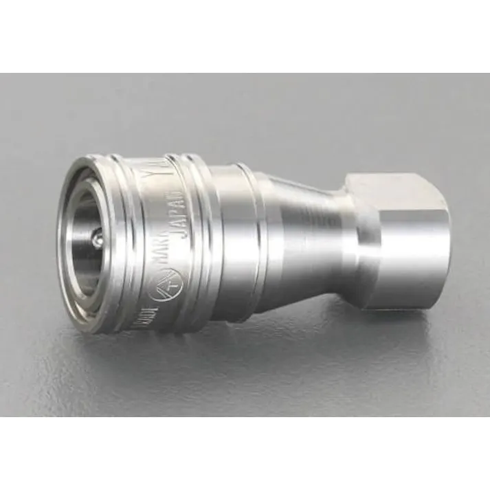 ESCO Rc 1/2" 雌ねじカップリング(ステンレス製) エアーホース用カプラーEA140BB-4 4518340005686(CDC)【別送品】