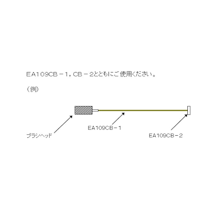 ESCO 89mm コンデンサーブラシ(ナイロン製) 空調用洗浄機EA109CB-89 4550061840627(CDC)【別送品】