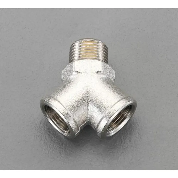 Y型コネクター(真鍮製) R1/2”xG1/2” EA141CB-4 4548745799682【別送品】