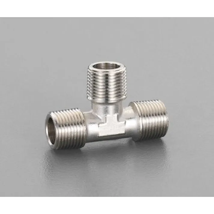 ESCO R 1/8" T型コネクター(真鍮製) 空気・水その他配管継手EA141CC-1 4548745736908(CDC)【別送品】