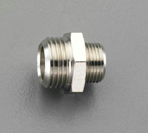 異径ニップル(真鍮製) G1/8”xG1/4” EA141CD-12 4548745733679【別送品