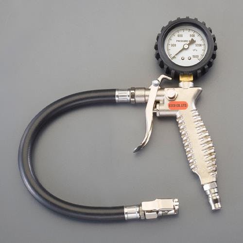 タイヤゲージ＆チャック 0-1500kPa EA123CT-3 4550061305331【別送品】