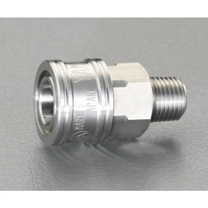 ESCO R 1" 雄ねじカップリング(中圧用/ステンレス) エアーホース用カプラーEA140BG-8 4518340006027(CDC)【別送品】