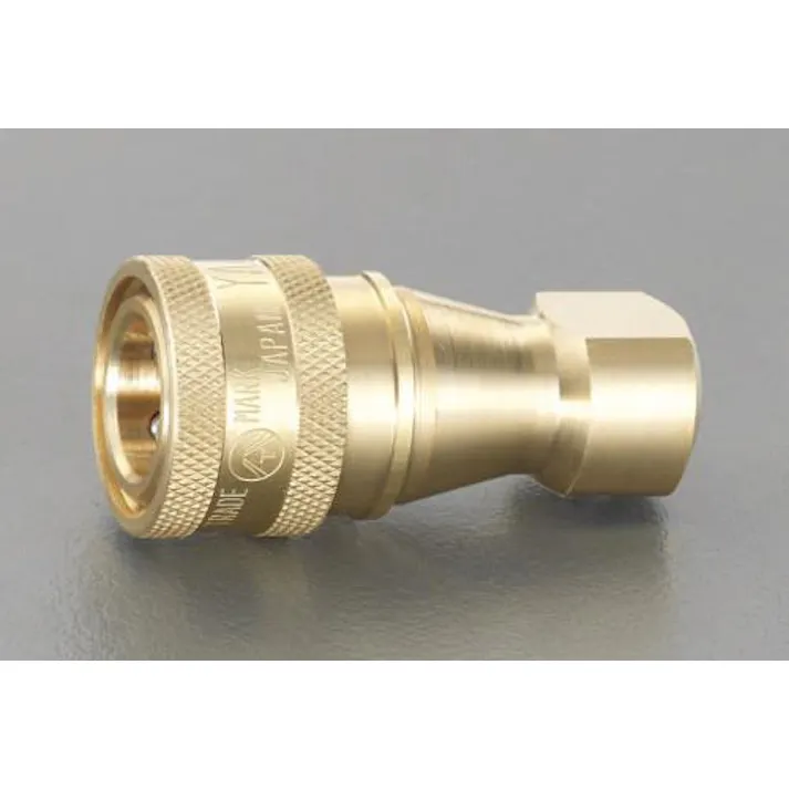 ESCO Rc1・1/4"雌ねじカップリング(真鍮製) エアーホース用カプラーEA140BA-10 4550061064375(CDC)【別送品】