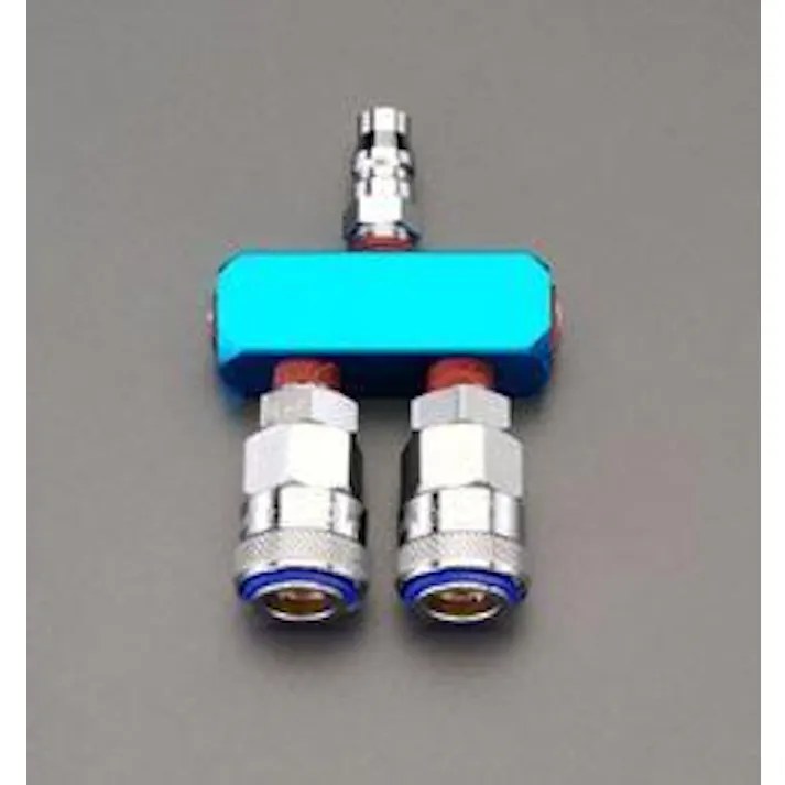 2連 エアーカップリング(ワンプッシュ型) EA140DK-2D 4550061208984 (CDC)【別送品】