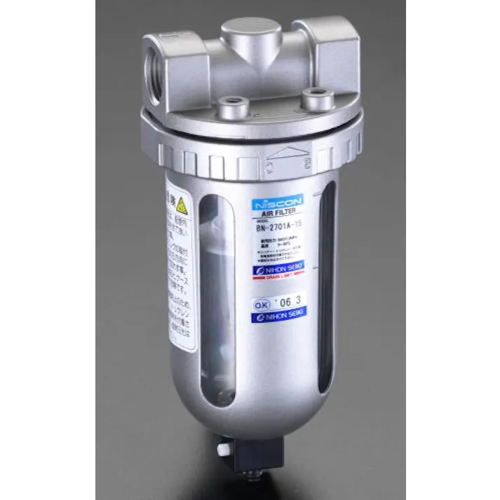 日本精器 エアーフィルター Rc1/4” EA153CB-22 4518340453463【別送品】
