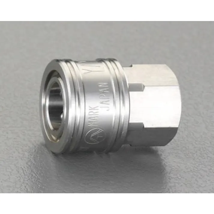 ESCO Rc 2" 雌ねじカップリング(中圧用/ステンレス) エアーホース用カプラーEA140BE-16 4550061064351(CDC)【別送品】
