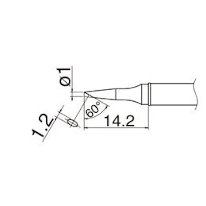白光(HAKKO) φ1.0mm 交換用こて先 (EA304AL用) EA304AL-9 4550061042922 (CDC)【別送品】