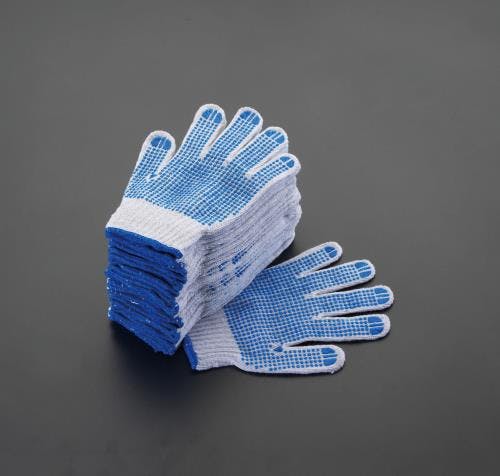 おたふく手袋 手袋(滑り止め付・青/12双) [M] EA354A-46 4548745611991【別送品】