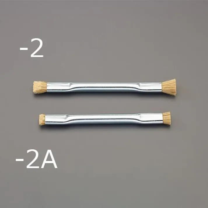 耐静電ブラシ(豚毛・スチール柄) 6.4x4.8/114mm EA109AM-2 4518340105225【別送品】