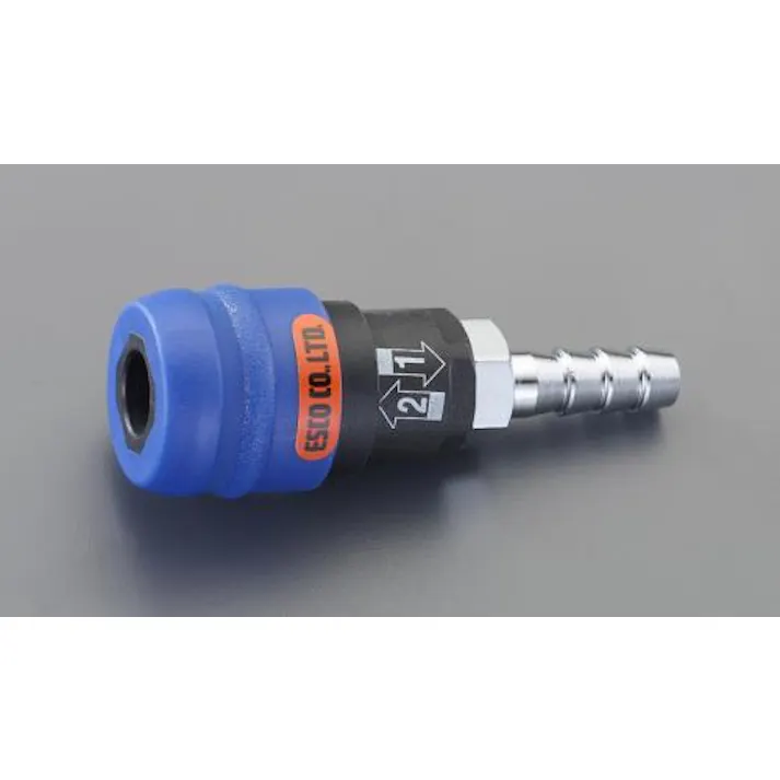 ESCO 10mm タケノコ型ソケット(残圧抜き機構) エアーホース用カプラーEA140VC-10 4550061307311(CDC)【別送品】
