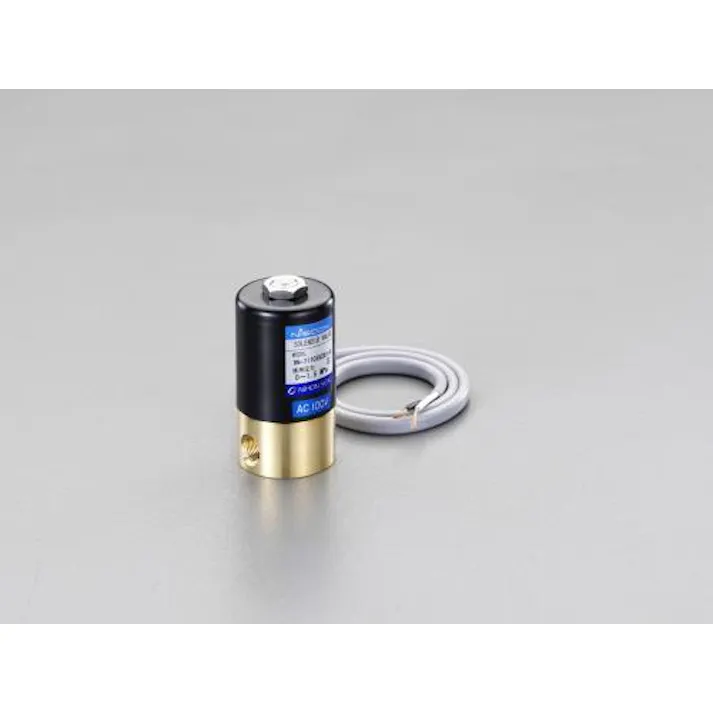 ESCO AC100V/Rc1/8" 2方向電磁弁 エアー配管用バルブ、フットスイッチ、サイレンサーEA153EA-101 4548745989298(CDC)【別送品】