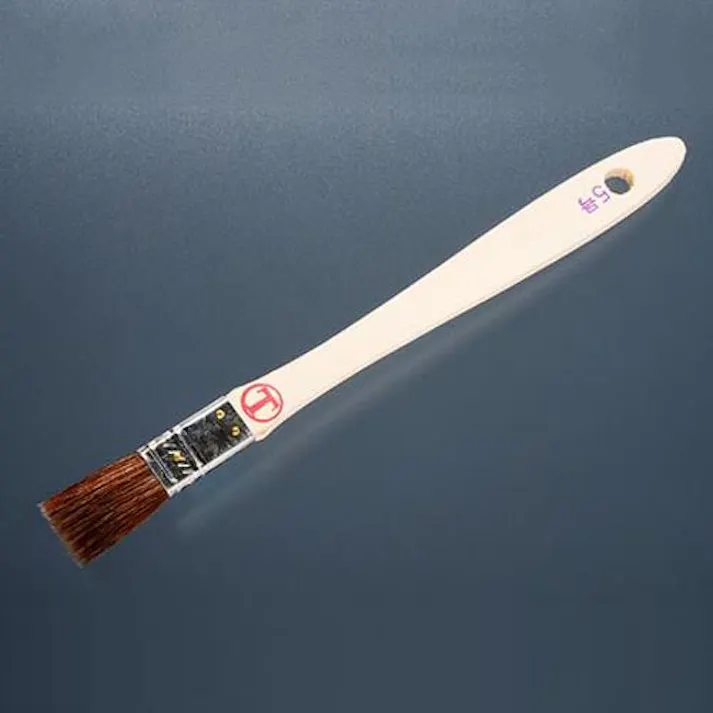 油性ペイント・ニス用刷毛(山羊毛/平) 15mm EA109ML-12 4550061945650【別送品】