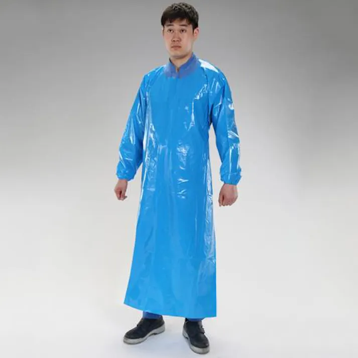 ESCO 140x 90cm エプロン(腕付/青) レインウエアー・作業服EA355AS-22 4550061776612(CDC)【別送品】