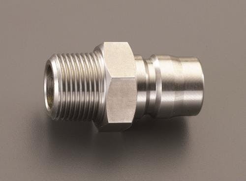 雄ねじプラグ(中圧用/ステンレス製) R1/2” EA140AG-4 4518340005525【別送品】