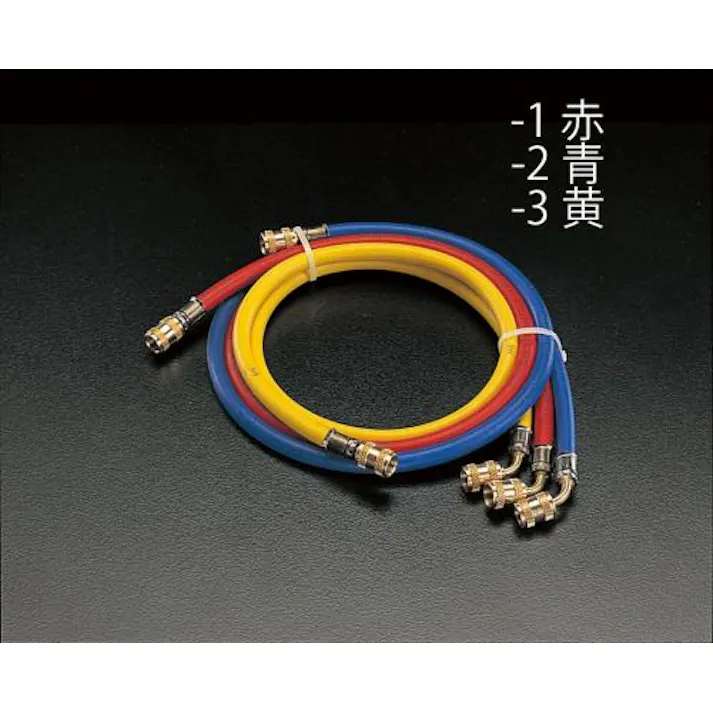 ロテックス(ROTEX) 100cm/R32/R410A チャージングホース(黄) 冷媒チャージ用工具EA104TG-3 4518340516304(CDC)【別送品】