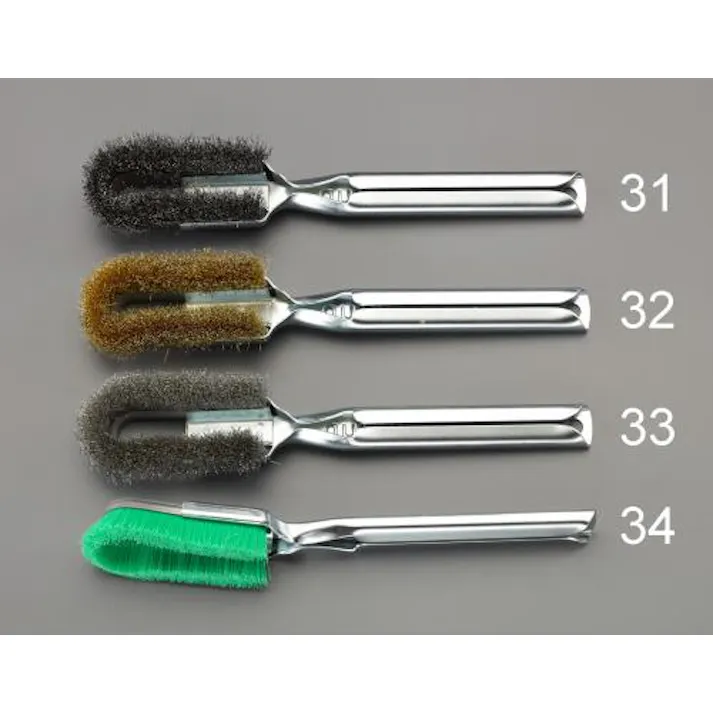 ワイヤーブラシ(真鍮製/グリップ付) 225mm EA109GH-32 4548745835137【別送品】