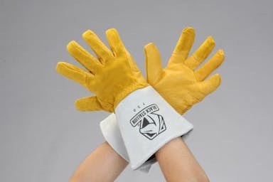 ESCO [M] 手袋(溶接用･牛革) 溶接作業用保護具EA353AT-26 4550061315828(CDC)【別送品】