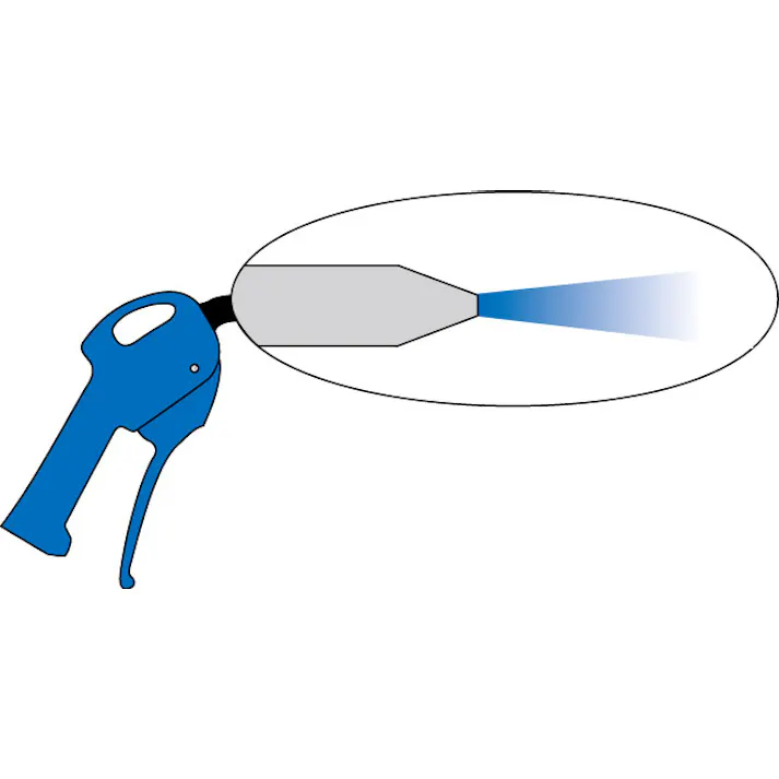 エアーブローガン 2.0穴x60mm/G1/4” EA123SB 4548745224658【別送品】