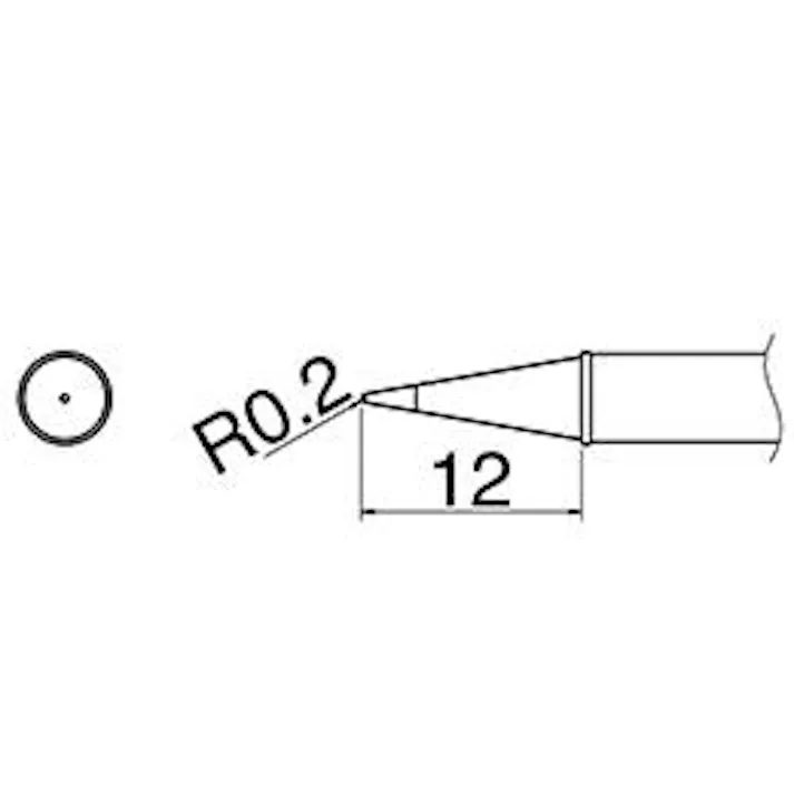 白光(HAKKO) R0.2mm 交換用こて先 (EA304AL用) 電気半田ごてEA304AL-1 4550061041871(CDC)【別送品】