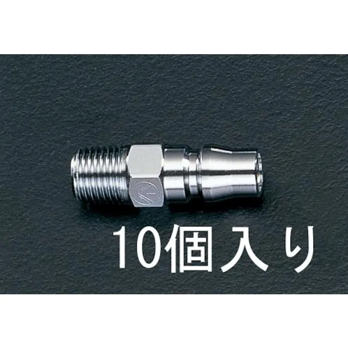 雄ねじプラグ(10個) R 1/4” EA140DB-2 4518340135321【別送品】