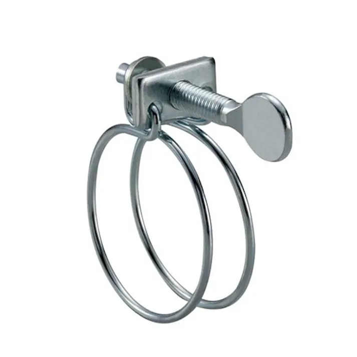 手締めホースクランプ(ダブルワイヤー/10個) 7-10mm EA463AP-110 4550061560433【別送品】