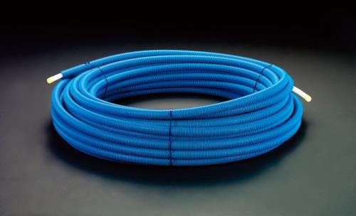 カクダイ サヤ管付架橋ポリエチレン管(青) 呼13/50m EA432K-13B 4548745228908【別送品】