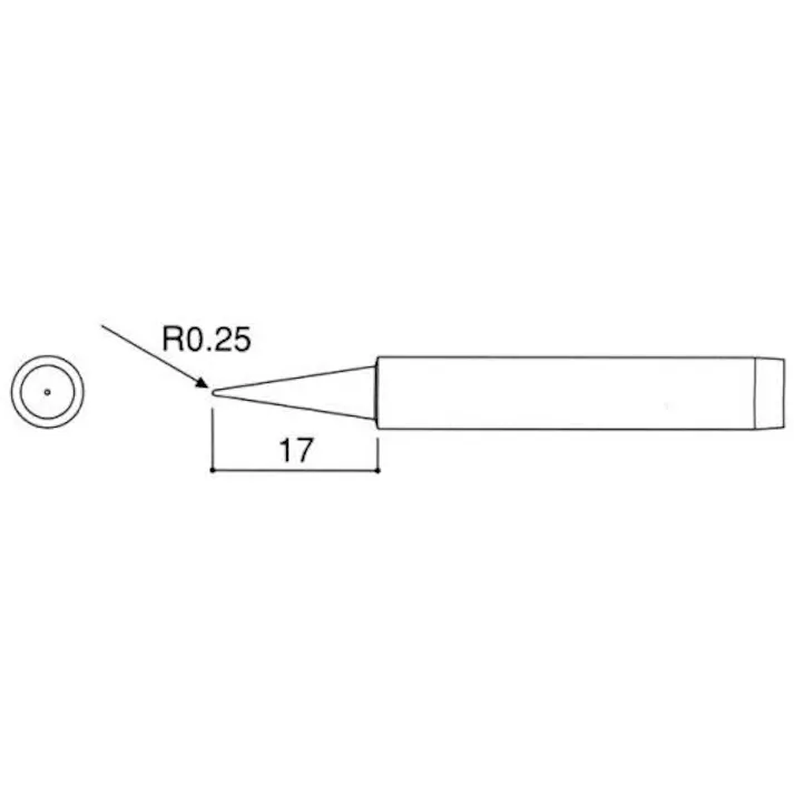 白光(HAKKO) こて先(EA305E-130・130S用) R0.25mm EA305E-3 4518340693418【別送品】