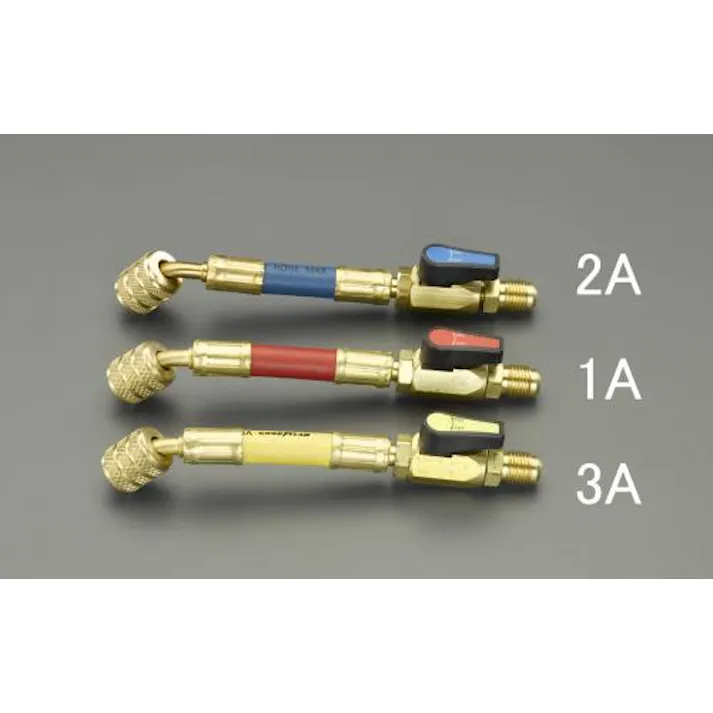 ロテックス(ROTEX) 15cm/R32R410A ボールバルブ付チャージホース(赤) EA104TJ-1A 4550061112175 (CDC)【別送品】